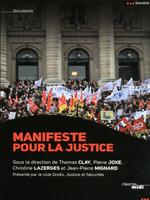 cover image of Manifeste pour la Justice